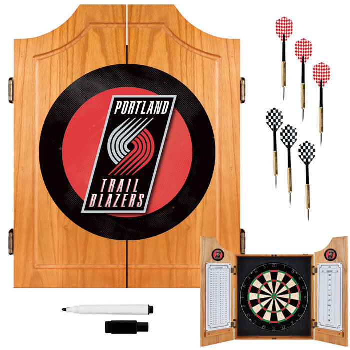 Ensemble de jeu de fléchettes et d'armoires Bristle, Portland Trail Blazers