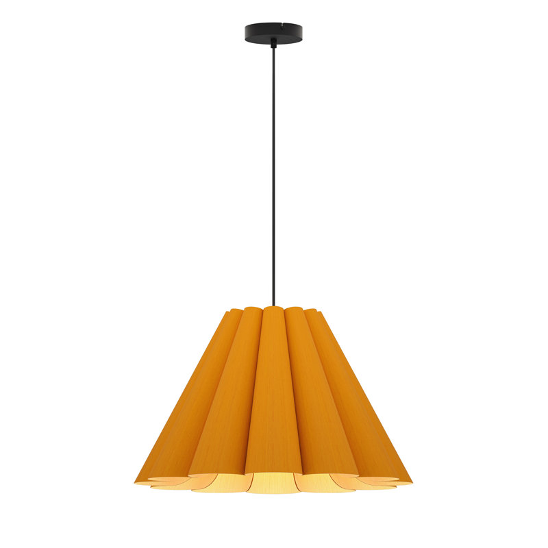 Luminaire suspendu moyen Lora 56, H 14,3 po x l 22,8 po x P 22,8 po, Ocre
