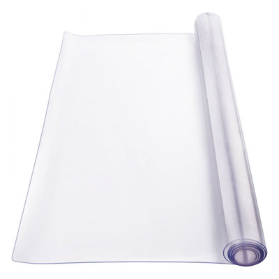Plastic Table Cover, 42 x 60 Inch 2.0 mm Thick Clear Table Protector, Rectangle PVC Desk Mat, Waterproof & Easy Cleaning Desk Pad Tablecloth, for Office Dresser Dining Room Table Night Stand
