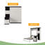 Lit escamotable double avec bureau, tablettes et armoires de rangement
