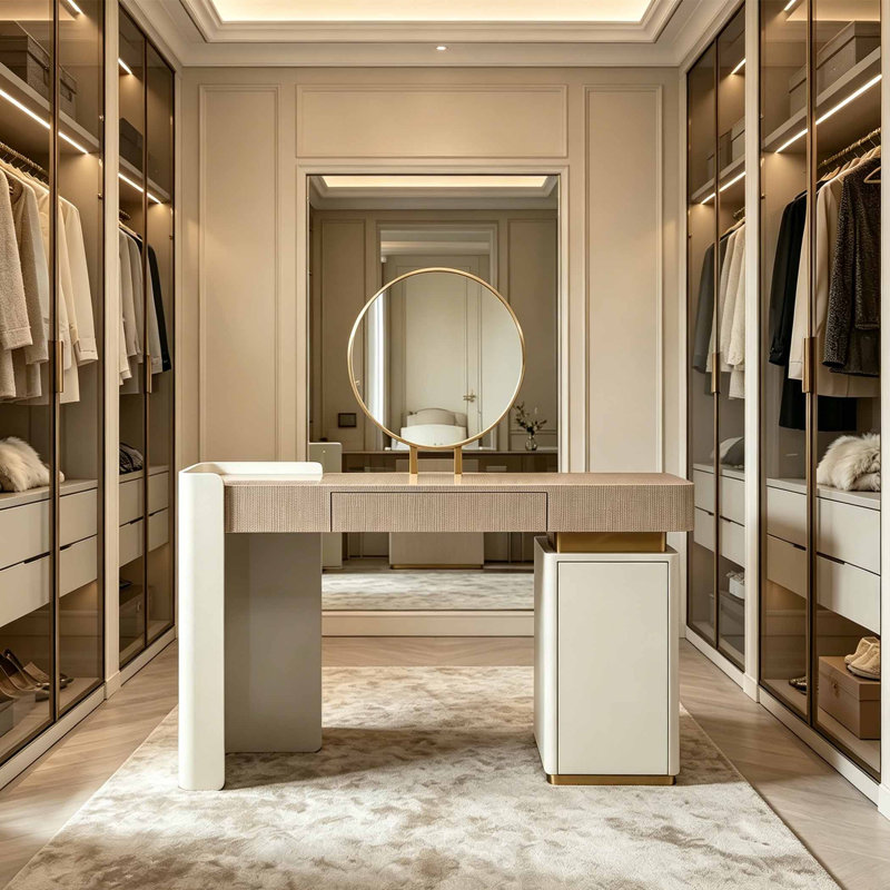 Coiffeuse luxueuse de style italien