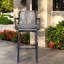 Ensemble de 2 tabourets de bar Modern, ensemble de chaises en rotin de métal pour patio de cuisine