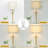 Adjustable Height Modern Table Lamps Set Of 2, 3-Way Dimmable LED Bulbs,  Fabric Shade-640880376-640878855