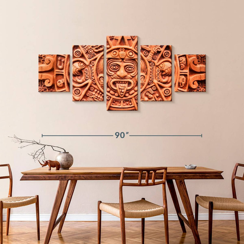 Aztec Sun Stone, 42" H x 92" W