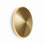 Chrona Modern Round Spun Brass Sconce Light