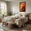 Noël, père Noël, traîneau, coucher de soleil, arc-en-ciel, eau, reflet, scène de vacances-987092806