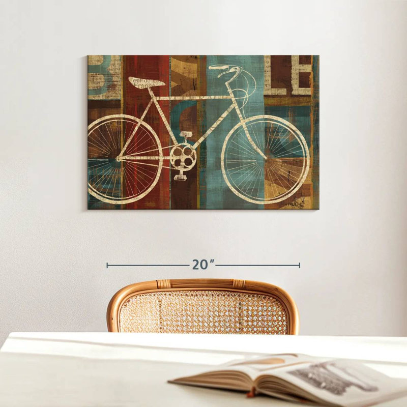 Mehar Bicycle Breaking Away, 16" H x 24" W