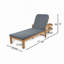 Chaise longue d'extérieur en acacia