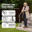149.9 cm Handrails for Outdoor Steps 3 Crossbars Staircase for Porch Deck