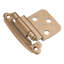 Superposition de surface à fermeture automatique, cadre encastré à fermeture automatique de 3/8 po - nickel satiné - charnières de porte d'armoire (ensemble de 10)-125303926-125303923