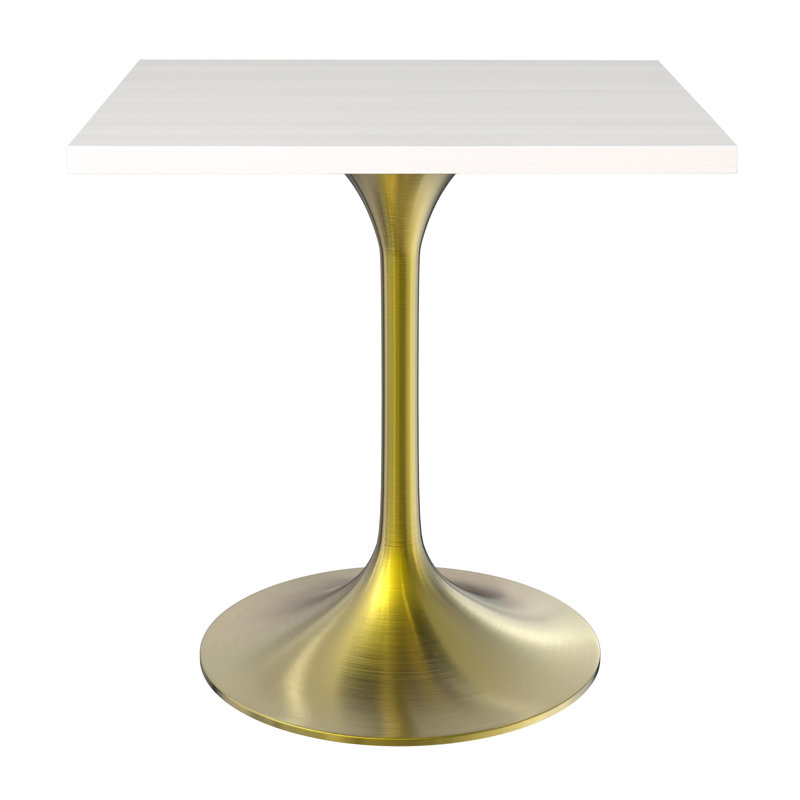 Table de salle à manger Verve, Clair naturel, Doré
