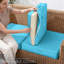 Coussin de siège d'extérieur 24 po x 24 po x 5 po en mousse à haute résilience avec poignée et dessous antidérapant-125773648-129157097