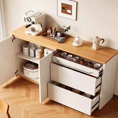 Modern minimalist sideboard and tea set cabinet
