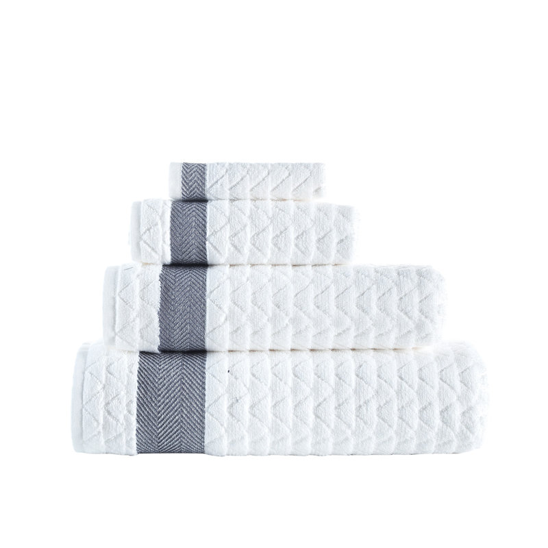 Serviette de toilette Brooks Brothers, Blanc