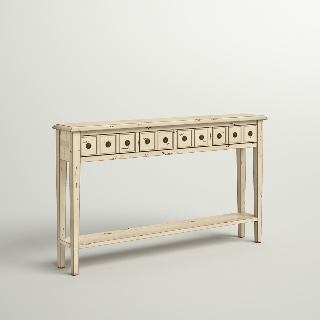Niagara 60'' Console Table Beachcrest Home™ Color: Cream