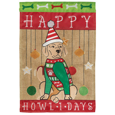 Brilynn Double Sided 18'' H x 13'' W Polyester Christmas Garden Flag
