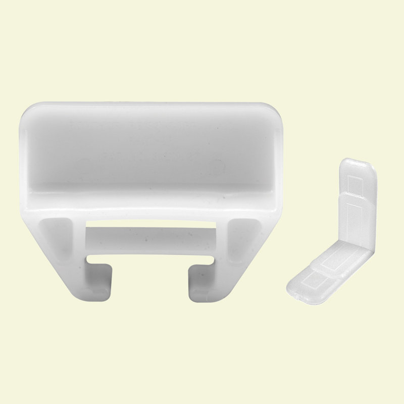 21/32 in. x 1-1/8 in., White Drawer Guide Kit