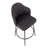 Arabelle Swivel Upholstered Counter Stool with Metal Frame-1983977024