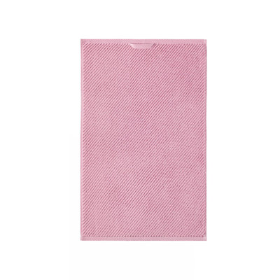 4-Piece 100% Cotton Quick Dry Diagonal Ribbed 4Pcs Hand Towel Set, Pink