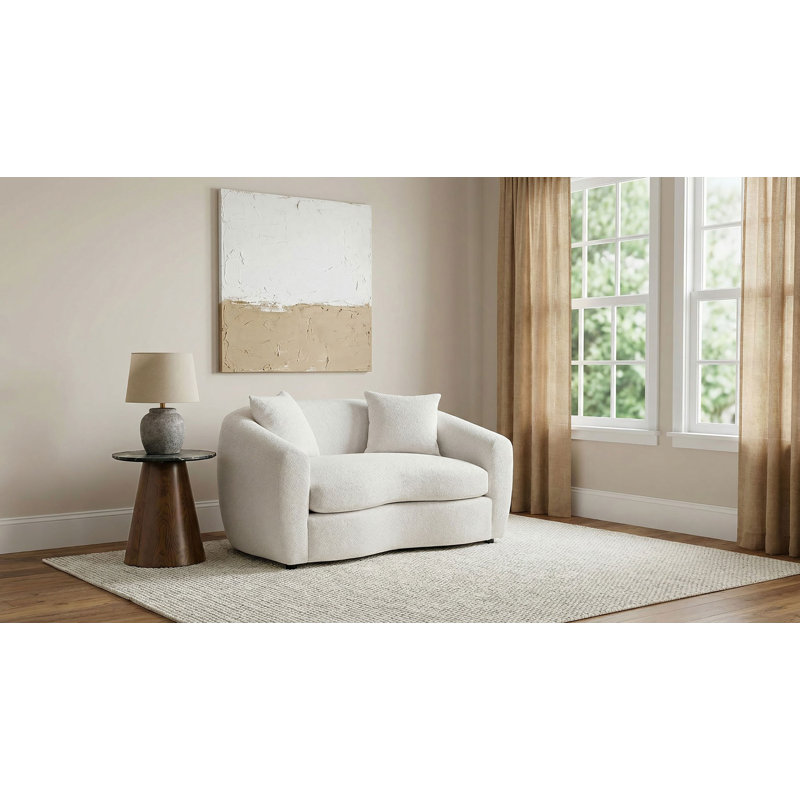 Causeuse en tissu Voicu sable, Sand