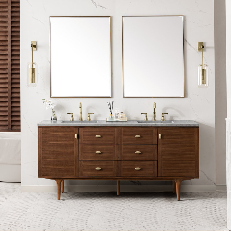 Amberly 72'' W Vanity, Eternal Jasmine Pearl, 72"
