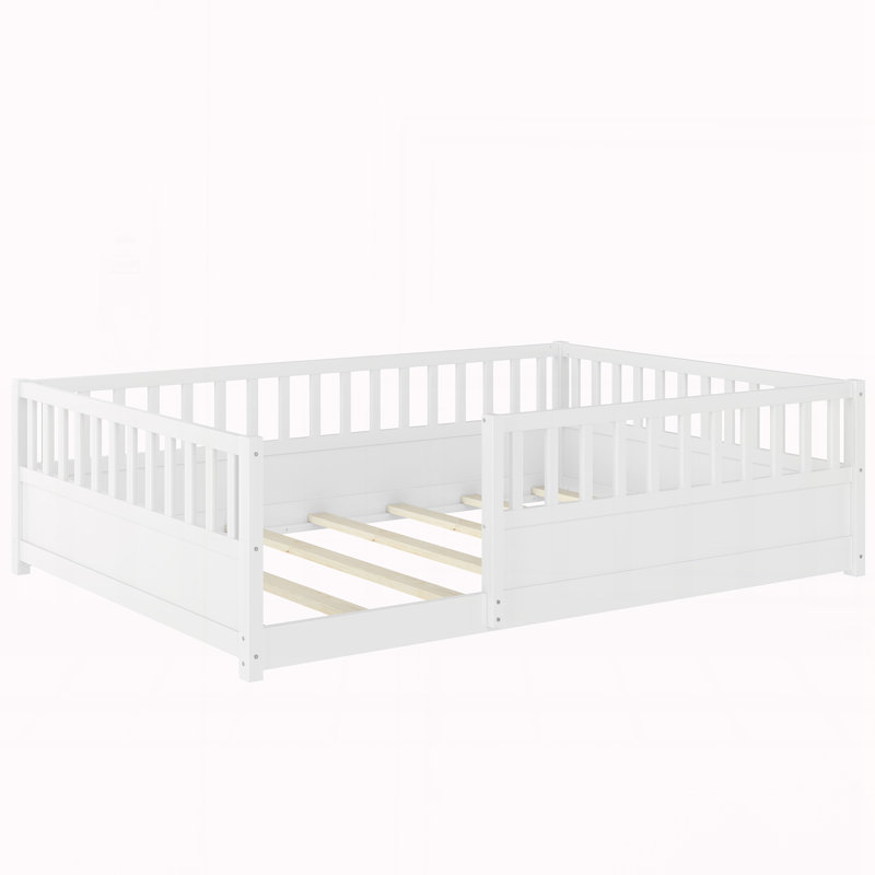Size Floor Bed, Full, White