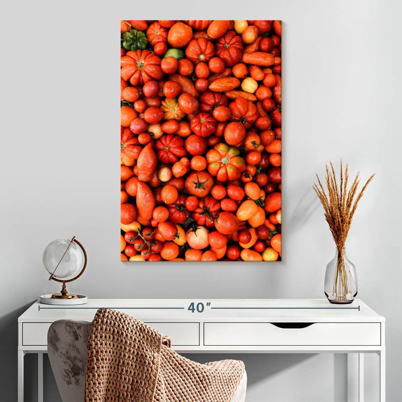 Yarlin Red And Orange Vegetables, 30" H x 20" W