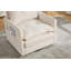 Fauteuil demi-tonneau pivotant avec mousse à mémoire de forme et chenille - rotation à 360 °-469675151-469675148