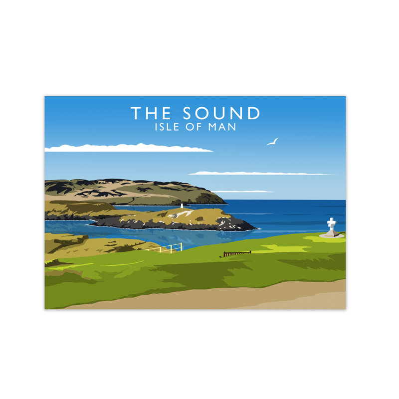 The Sound Isle Of Man by Richard O'Neill - Print, 42 cm H x 59.4 cm W x 3 cm D