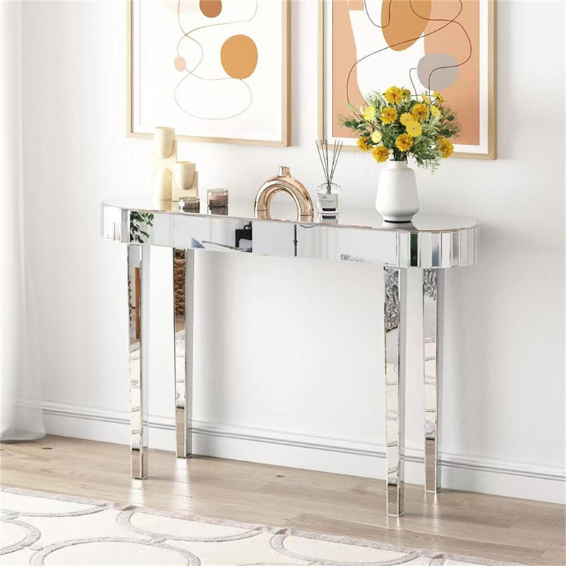 Aadan 120cm Glass Console Table