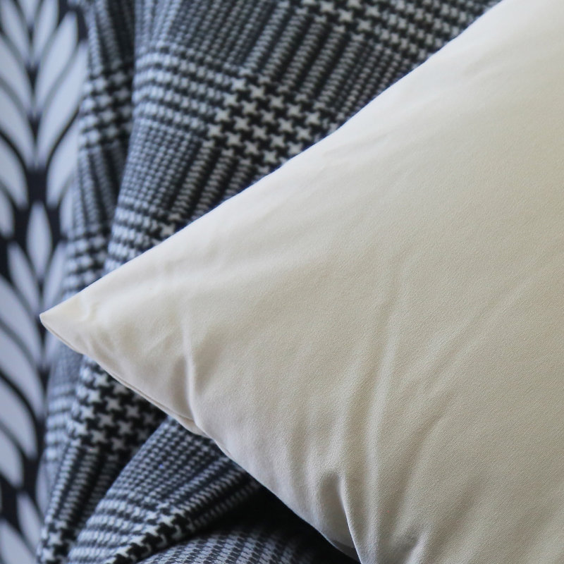 Housse et insert de coussin intérieur / extérieur Calvy, Crème