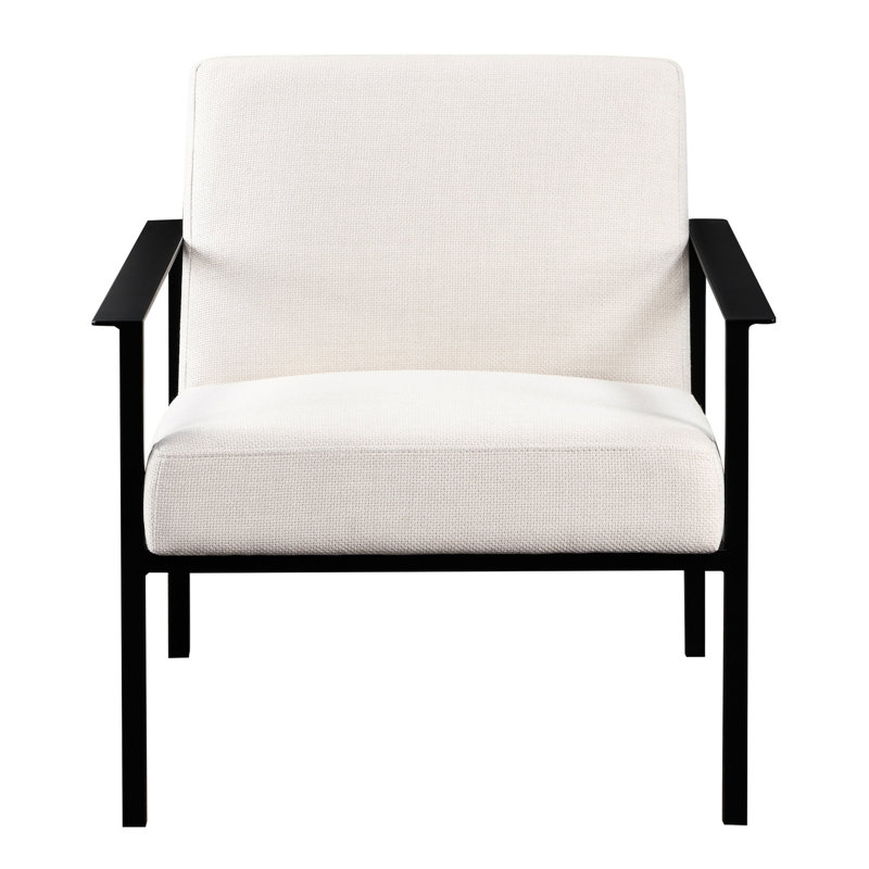 Élégante chaise d'appoint blanche avec égratignures