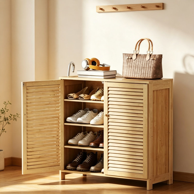 14 Pair Shoe Storage Cabinet
