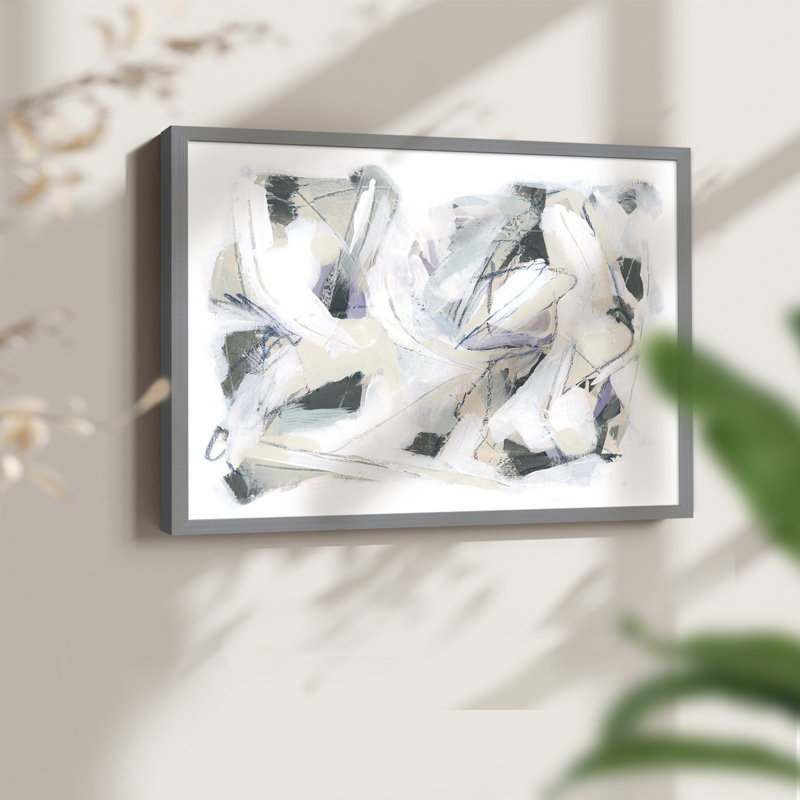 Hélice arctique I - reproduction encadrée - réarmable, H 11 po x l 14 po, Gris