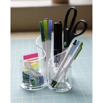 Wrought Studio Dennese 10 Slot Acrylic Pen Holder