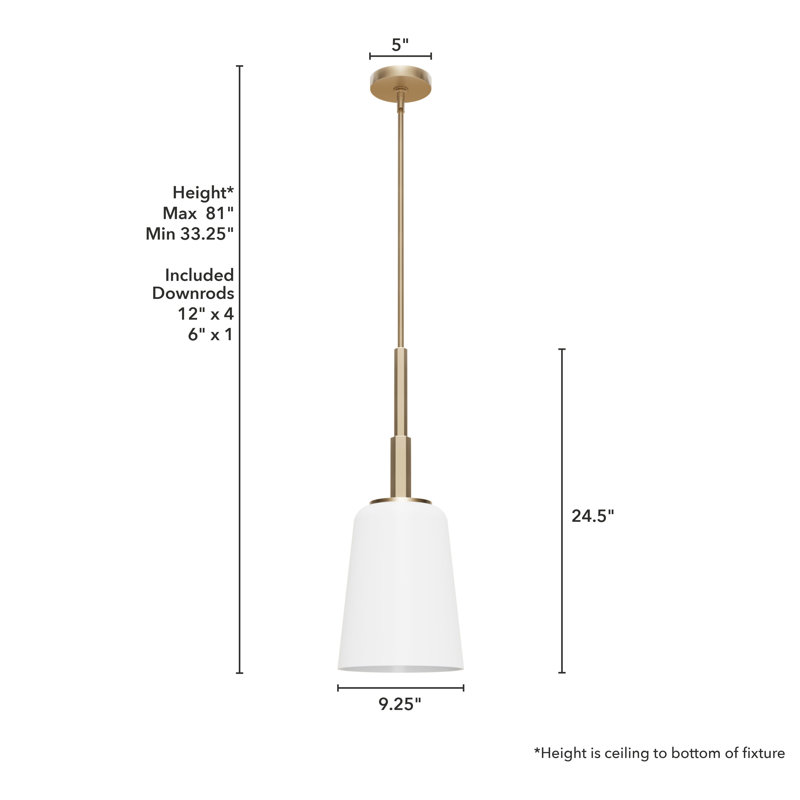 Nolita 1 - Light Shaded Bell Pendant, Small, Alturas Gold