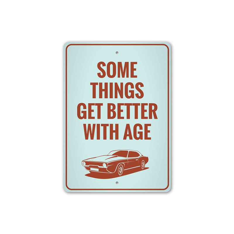 Plaque en aluminium Classic Car, H 18 po x l 12 po x P 0,06 po