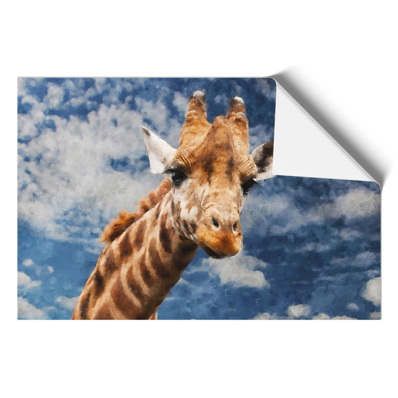 Giraffe Painting - Frameless Print, 42cm H x 59cm W x 0.1cm D