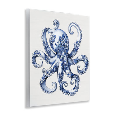 Funky Toile Octopus, plaque murale, lettrée et doublée
