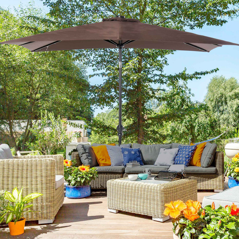Parasol 105,6 Laplante, Brun, H 97,2 po x l 105,6 po x P 80,4 po