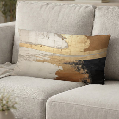 Coussin décoratif Abstract Collages - Coussin décoratif beige