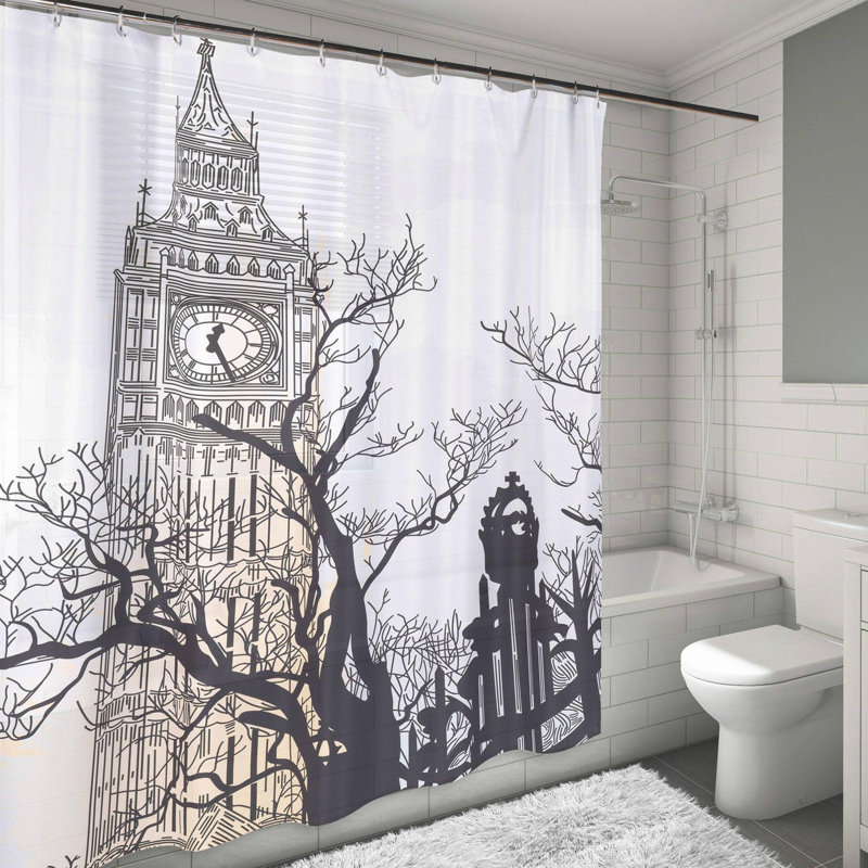 Rideau de douche simple