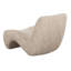 Fauteuil d'appoint en tissu beige moderne Spiro