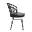 Ensemble de chaises polyvalentes de style industriel avec résistance aux intempéries-1127584610