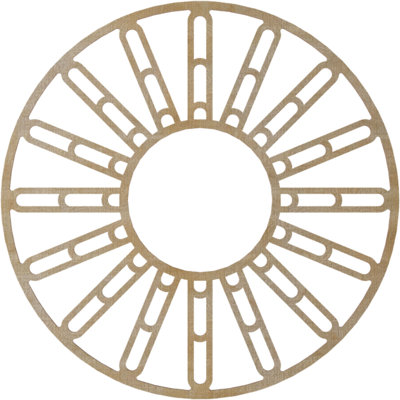 Médaillon de plafond en bois Hale