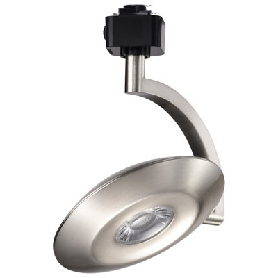 Orb 12 Watt LED H-Style Track Head 3000K/4000K/5000K CCT Selectable 24 Degree Beam Angle Brushed Nickel Finish 120 Volt H-Style