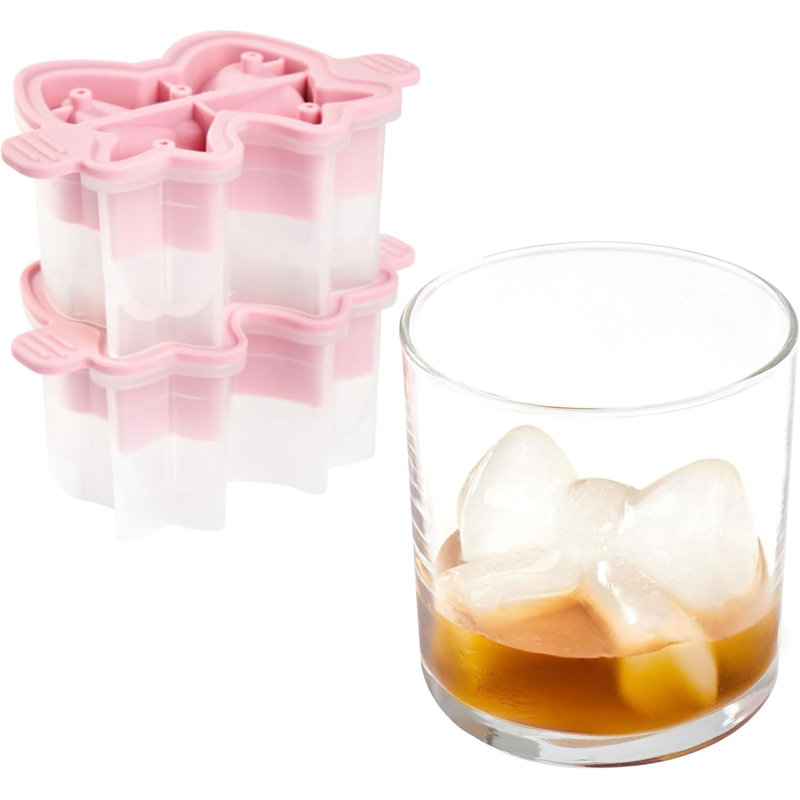 Fancy Bow Craft Ice Mold S/2