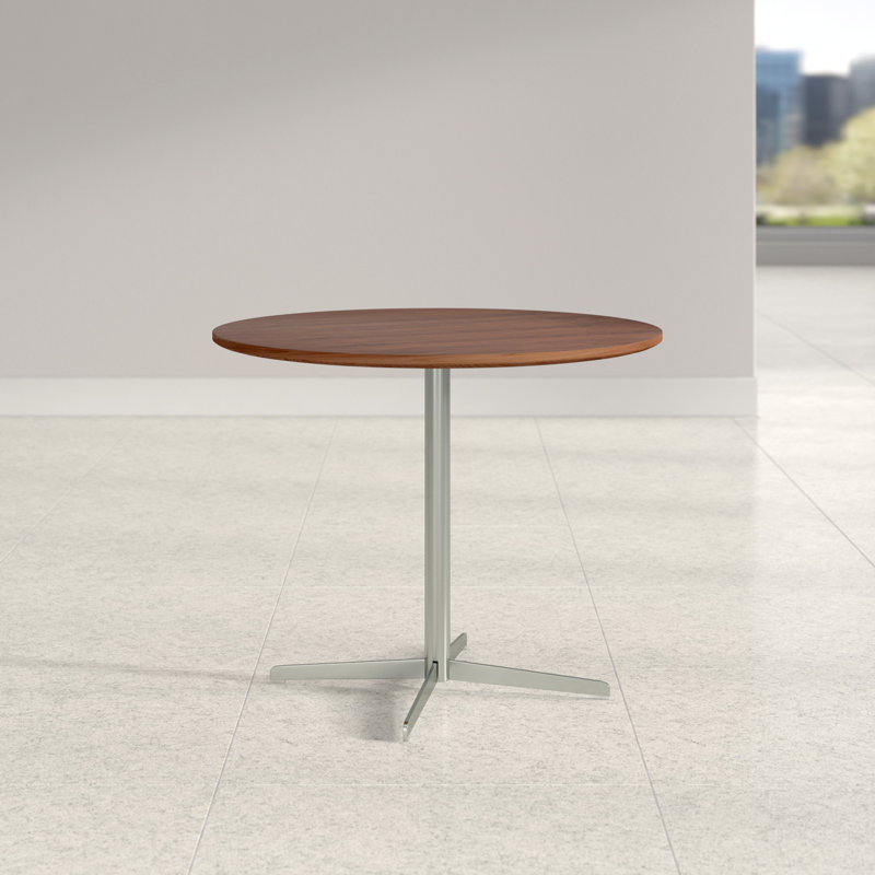 Table de réunion circulaire Kerveen, Naturel, 29" H x 36" L x 36" D