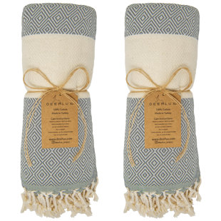 Ensemble de 2 serviettes de bain 100% coton