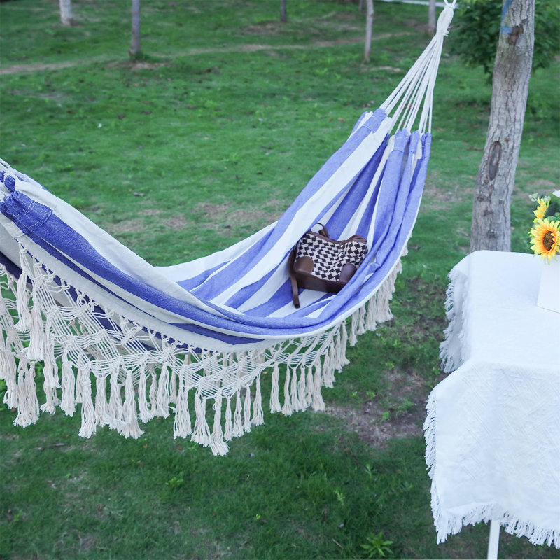 Caislin Classic Hammock, Blue/White